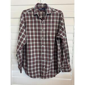 Polo Ralph Lauren men’s long sleeve plaid button down size 16-34 100%Cotton
